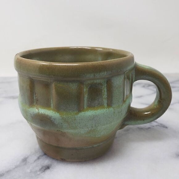 Frankoma Pottery 94M Wagon Wheel Coffee Mug Prairie Green Vi… - Picture 7 of 9